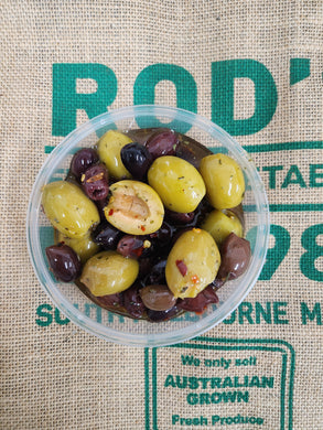 Olive -Kalamata Marinated Mix Green/Black 350g