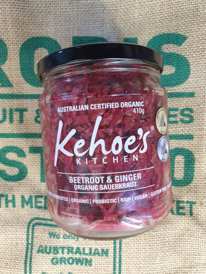 Sauerkraut- Jar, Beetroot and Ginger 410g