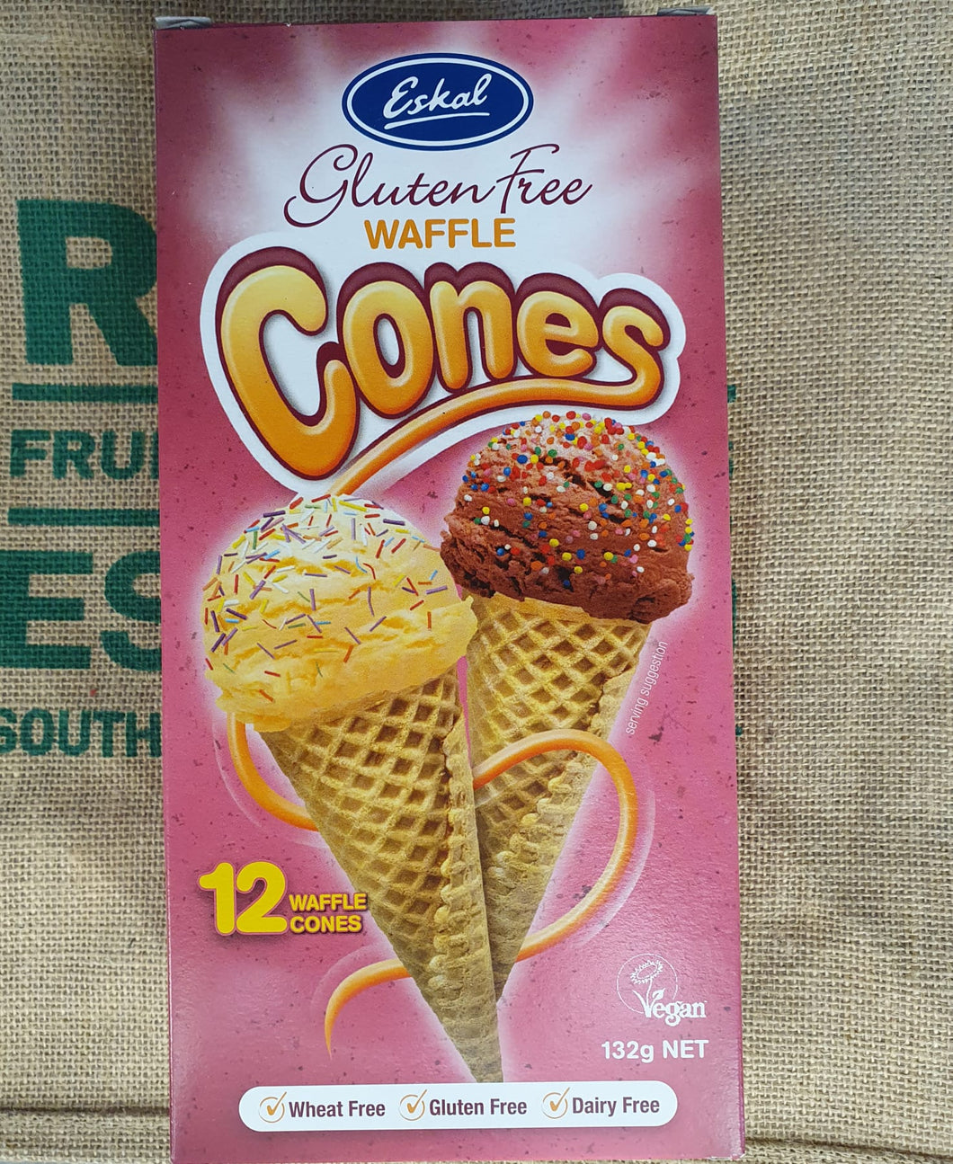 Cone- Waffle 132g 12 pack
