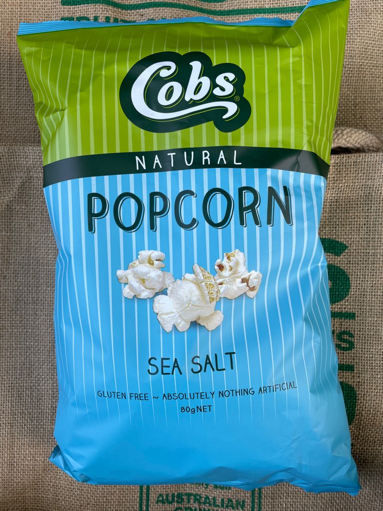 Popcorn- Sea Salt cobs 80g pack