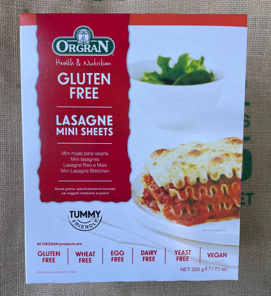 Lasagne- Gluten free, mini sheets