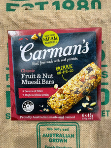 Carman's- Museli Bar fruit  (6 pack)