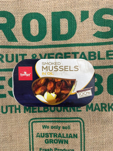 Mussels- Smoked in Oil , Premium 120g