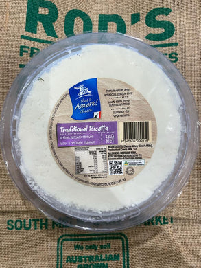 Ricotta- Traditional 1kg (fresh) That's Amore