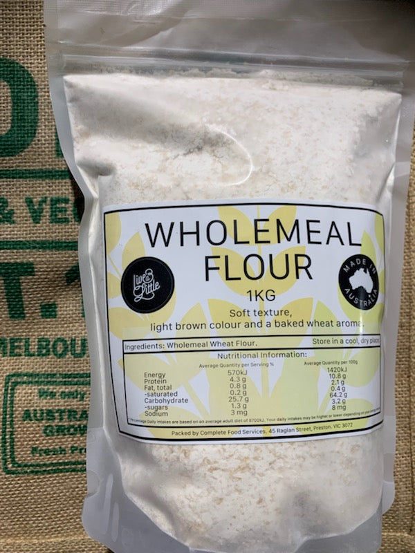 Flour-Wholemeal  1kg (made in aus)