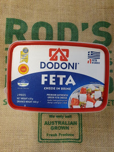 Feta-  Dodoni 400g tub ( authentic Greek) Large
