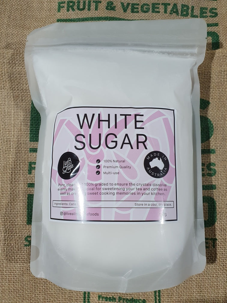 Sugar- White, Australian 1kg Bag! Good value
