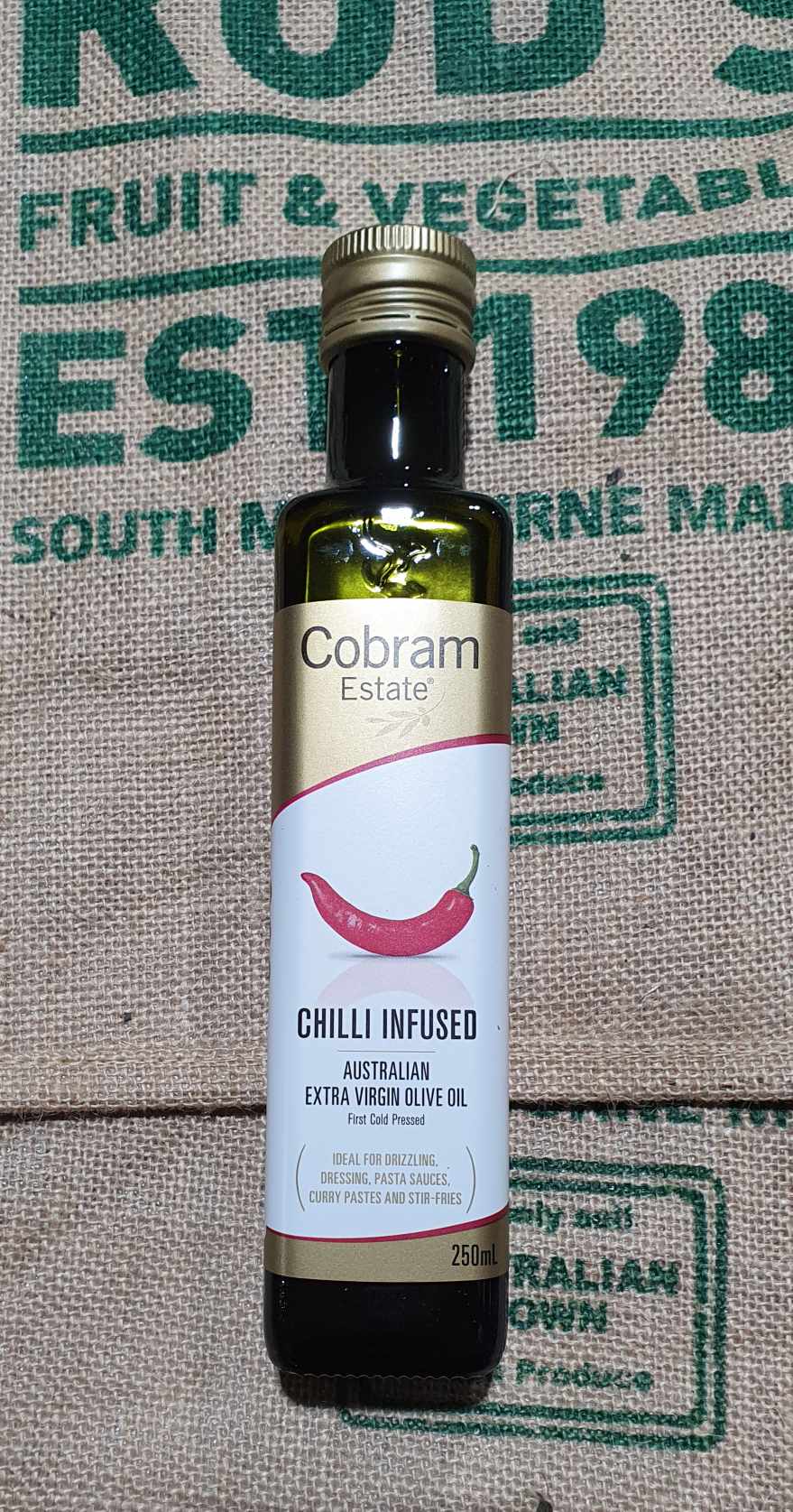 Chilli infused oil cobram estate 250ml