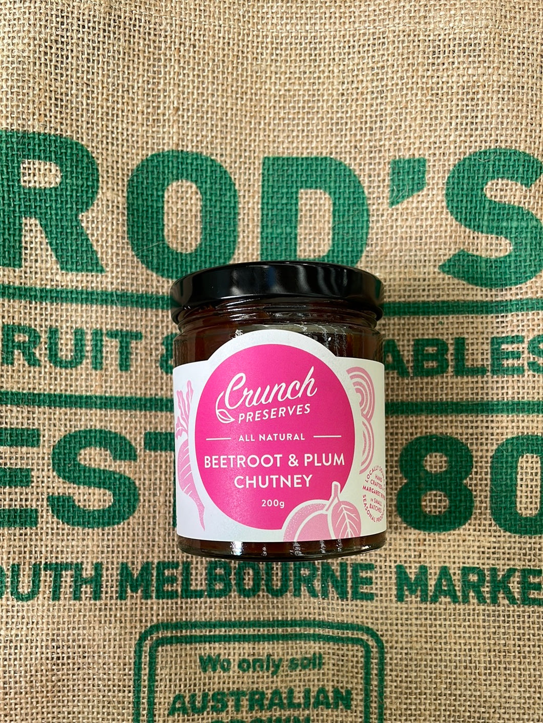 Chutney-Beetroot and plum 200g  LOCALLY  MADE